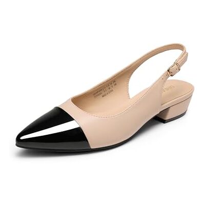 DREAM PAIRS Chaussures pour femmes à bride arrière, bout pointu et talons bas Chaussures de soirée et de mariage pour dames, 36.5 EU - Publicité DREAM PAIRS Chaussures pour femmes à bride arrière, bout pointu et talons bas Chaussures de soirée et de mariage pour dames, 36.5 EU - Publicité