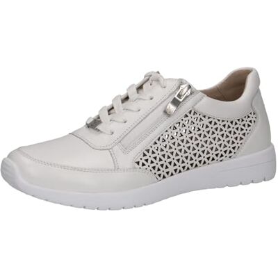 CAPRICE Baskets Basses Femme en Cuir avec Fermeture éclair, Blanc (White Nappa), 36 EU - Publicité CAPRICE Baskets Basses Femme en Cuir avec Fermeture éclair, Blanc (White Nappa), 36 EU - Publicité