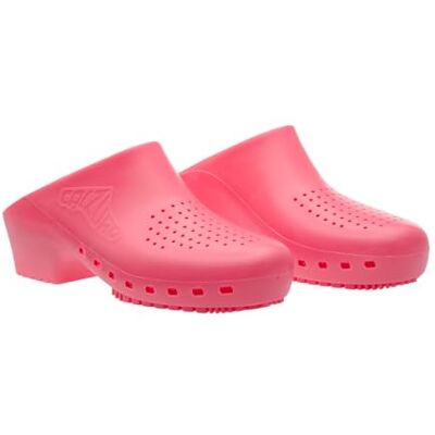 Calzuro Chaussons sanitaires S Classic avec trous professionnels CE 37-38 rose - Publicité Calzuro Chaussons sanitaires S Classic avec trous professionnels CE 37-38 rose - Publicité