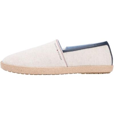 Tommy Hilfiger Hilfiger Chambray Espadrille FM0FM05793 pour Homme, Blanc (écru), Pointure 41 - Publicité Tommy Hilfiger Hilfiger Chambray Espadrille FM0FM05793 pour Homme, Blanc (écru), Pointure 41 - Publicité