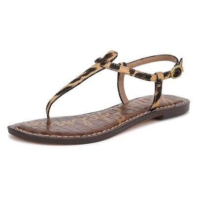 Sam Edelman Sandales plates Gigi pour femme, Chypre Tan Leopard Multi, 38 EU - Publicité Sam Edelman Sandales plates Gigi pour femme, Chypre Tan Leopard Multi, 38 EU - Publicité
