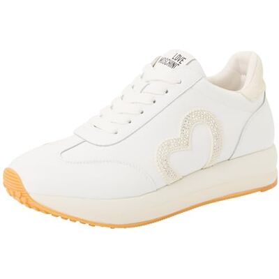 Love Moschino Femme Basket, Blanc, 38 EU - Publicité Love Moschino Femme Basket, Blanc, 38 EU - Publicité