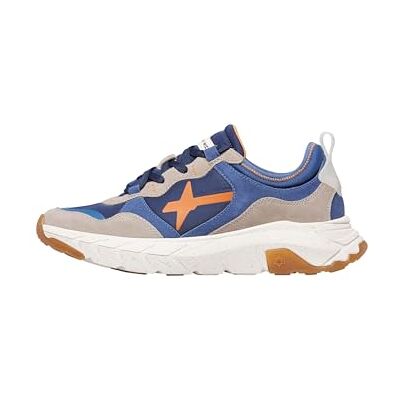 w6yz Baskets en suède et Tissu Technique, Taupe Azure Navy 44 - Publicité w6yz Baskets en suède et Tissu Technique, Taupe Azure Navy 44 - Publicité