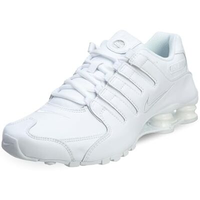 Nike Shox NZ Chaussures de course pour homme, Blanc/blanc, 9.5 - Publicité Nike Shox NZ Chaussures de course pour homme, Blanc/blanc, 9.5 - Publicité