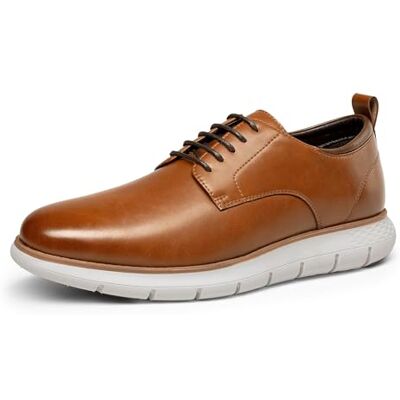 Bruno Marc Baskets habillées décontractées pour homme Crossflex NeatLite Oxfords, marron, 46 EU - Publicité Bruno Marc Baskets habillées décontractées pour homme Crossflex NeatLite Oxfords, marron, 46 EU - Publicité