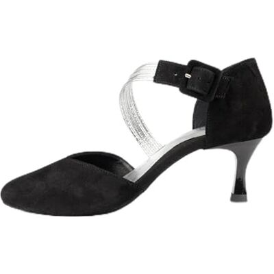 Portdance Chaussures de danse pour femme PD126 Nubuck noir 5,5 cm Taille L Fabriquées au Portugal, noir/or, 40.5 EU - Publicité Portdance Chaussures de danse pour femme PD126 Nubuck noir 5,5 cm Taille L Fabriquées au Portugal, noir/or, 40.5 EU - Publicité