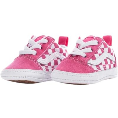 Vans Old Skool Crib VN000CS5CHL1, Chaussures berceau, Blanc, rose, 19 EU - Publicité Vans Old Skool Crib VN000CS5CHL1, Chaussures berceau, Blanc, rose, 19 EU - Publicité