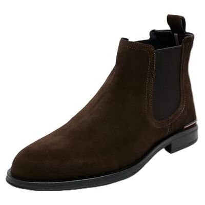 Tommy Hilfiger Homme Bottes Low Boot Core Suede Chelsea Daim, Marron (Dark Coffee), 44 - Publicité Tommy Hilfiger Homme Bottes Low Boot Core Suede Chelsea Daim, Marron (Dark Coffee), 44 - Publicité