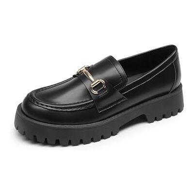 DREAM PAIRS Mocassins pour femme avec plateforme Mocassins Penny épais à enfiler Chaussures décontractées, habillées, d'affaires avec support de voûte plantaire, Polyuréthane noir., 38 EU - Publicité DREAM PAIRS Mocassins pour femme avec plateforme Mocassins Penny épais à enfiler Chaussures décontractées, habillées, d'affaires avec support de voûte plantaire, Polyuréthane noir., 38 EU - Publicité