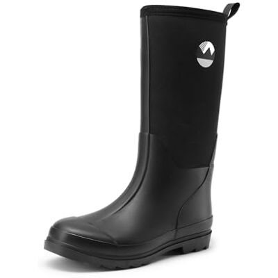 DREAM PAIRS Bottes de Pluie Femme Confortables, Design Bimatière Caoutchouc et Tissu, Faciles à Enfiler, Bottines Chaudes Antidérapantes, Chaussures Jardin Neige Extérieur,Size 39,Noir,DWEMRB2506 - Publicité DREAM PAIRS Bottes de Pluie Femme Confortables, Design Bimatière Caoutchouc et Tissu, Faciles à Enfiler, Bottines Chaudes Antidérapantes, Chaussures Jardin Neige Extérieur,Size 39,Noir,DWEMRB2506 - Publicité
