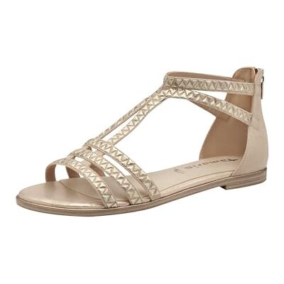 Tamaris Femme Damen 1-28149-44 Sandale Plate, Beige, 40 EU - Publicité Tamaris Femme Damen 1-28149-44 Sandale Plate, Beige, 40 EU - Publicité
