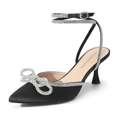 DREAM PAIRS Escarpins Femme Petit Talon Slingback À Bout Pointu avec Nœud Strass Et Bride Cheville – Chaussures De Soirée Mariage Cérémonie,Size 37,Noir,DWUMPU2541 - Publicité DREAM PAIRS Escarpins Femme Petit Talon Slingback À Bout Pointu avec Nœud Strass Et Bride Cheville – Chaussures De Soirée Mariage Cérémonie,Size 37,Noir,DWUMPU2541 - Publicité