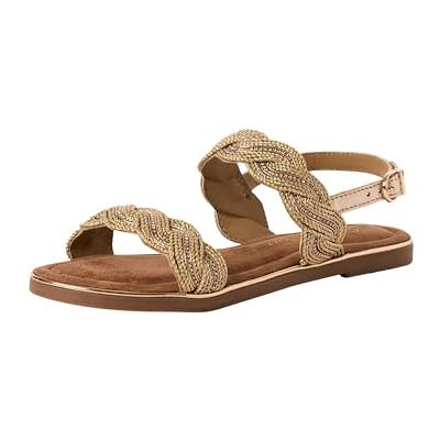 MARCO TOZZI Femme Sandale , Rose Met Comb, 36 EU - Publicité MARCO TOZZI Femme Sandale , Rose Met Comb, 36 EU - Publicité