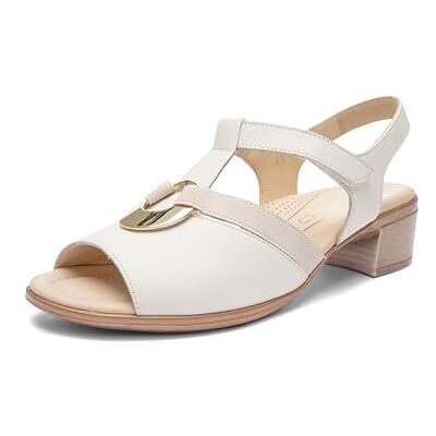 ARA Femme Lugano Sandales, crème, 42.5 EU Large - Publicité ARA Femme Lugano Sandales, crème, 42.5 EU Large - Publicité