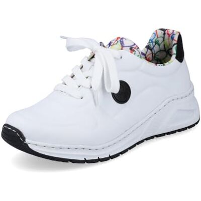 Rieker Femme Baskets M4903, Dame Baskets Basses,Semelle intérieure Amovible,Chaussures de Rue,Loisirs,Sport,Blanc (Weiss / 80),37 EU / 4 UK - Publicité Rieker Femme Baskets M4903, Dame Baskets Basses,Semelle intérieure Amovible,Chaussures de Rue,Loisirs,Sport,Blanc (Weiss / 80),37 EU / 4 UK - Publicité