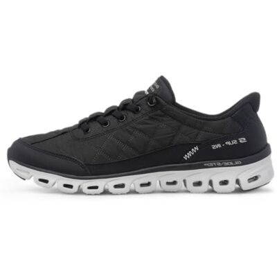 Skechers Chaussures de sport actives à enfiler mains libres pour femme, noir, 9 Wide - Publicité Skechers Chaussures de sport actives à enfiler mains libres pour femme, noir, 9 Wide - Publicité