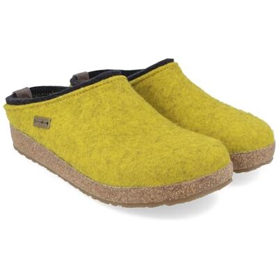 HAFLINGER Chaussons pour Femmes Grizzly Kris 711056, Pointure:39 EU, La Couleur:Jaune - Publicité HAFLINGER Chaussons pour Femmes Grizzly Kris 711056, Pointure:39 EU, La Couleur:Jaune - Publicité