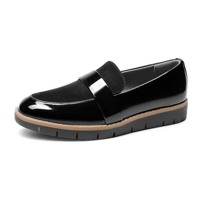 DREAM PAIRS Mocassins Wokr à enfiler pour femme, Black-Pat, 41 EU - Publicité DREAM PAIRS Mocassins Wokr à enfiler pour femme, Black-Pat, 41 EU - Publicité