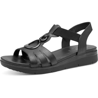 Jana sandales femme plates à enfiler vegan, Black, 36 EU - Publicité Jana sandales femme plates à enfiler vegan, Black, 36 EU - Publicité