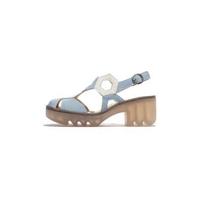 Fly London Women's TRUL582FLY Sandal, Sky blue/white, 40 - Publicité Fly London Women's TRUL582FLY Sandal, Sky blue/white, 40 - Publicité