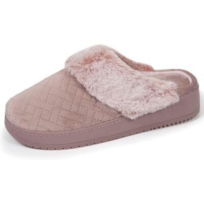 Isotoner Chaussons pantoufles Mules femme velours ultra doux, talon 3,7 cm, 38, blush - Publicité Isotoner Chaussons pantoufles Mules femme velours ultra doux, talon 3,7 cm, 38, blush - Publicité