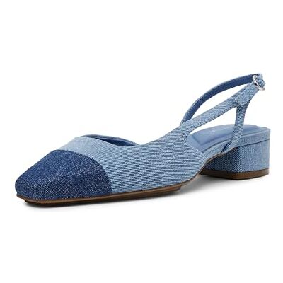 Anne Klein Femme Nia Ballerines, Denim, 38.5 EU - Publicité Anne Klein Femme Nia Ballerines, Denim, 38.5 EU - Publicité