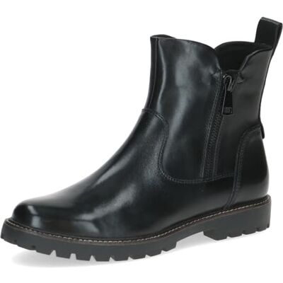 CAPRICE Bottines femme en cuir à fermeture éclair, Noir (Black Nappa), 38 EU - Publicité CAPRICE Bottines femme en cuir à fermeture éclair, Noir (Black Nappa), 38 EU - Publicité