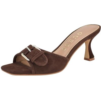 Guess Gwdista2 Sandales avec talon pour femme, Cuir marron foncé 200, 40 EU - Publicité Guess Gwdista2 Sandales avec talon pour femme, Cuir marron foncé 200, 40 EU - Publicité