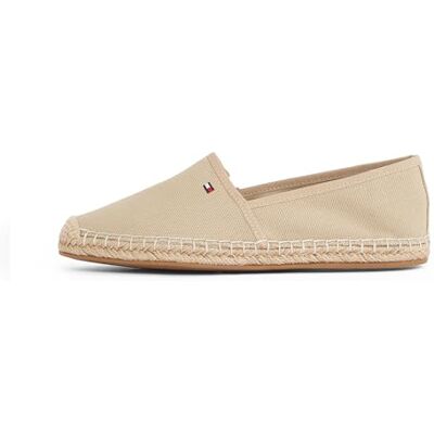 Tommy Hilfiger Espadrilles Femme Flag Canvas avec Logo, Beige (Horseradish), 37 - Publicité Tommy Hilfiger Espadrilles Femme Flag Canvas avec Logo, Beige (Horseradish), 37 - Publicité
