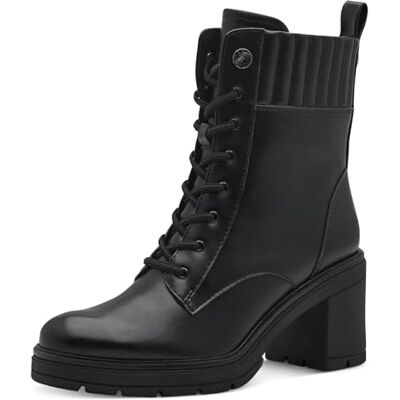 MARCO TOZZI Bottines à Lacets pour Femme Botte Tendance, Noir, 38 EU - Publicité MARCO TOZZI Bottines à Lacets pour Femme Botte Tendance, Noir, 38 EU - Publicité