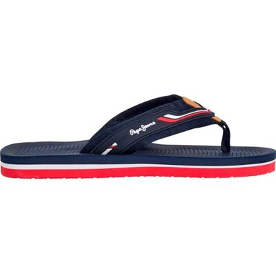 Pepe Jeans Tongs West Club Marine - Publicité Pepe Jeans Tongs West Club Marine - Publicité