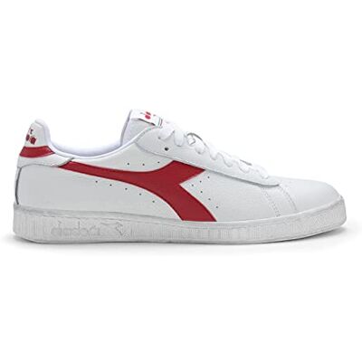 Diadora Game L Low Waxed, Chaussure de Gymnastique, White/Red Pepper, - Publicité Diadora Game L Low Waxed, Chaussure de Gymnastique, White/Red Pepper, - Publicité