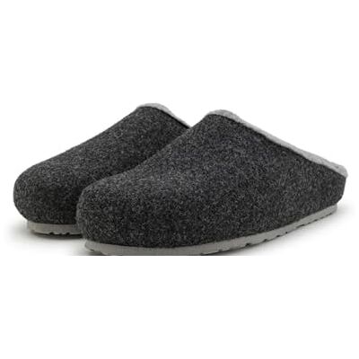 Pantoffelmann Chaussons Sabots en Feutre Anthracite 43 EU - Publicité Pantoffelmann Chaussons Sabots en Feutre Anthracite 43 EU - Publicité