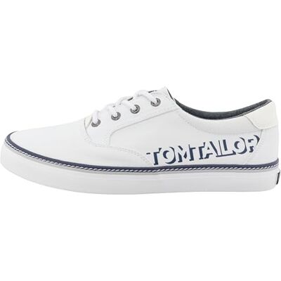 TOM TAILOR Homme Chaussure Bateau, Blanc, 44 EU - Publicité TOM TAILOR Homme Chaussure Bateau, Blanc, 44 EU - Publicité