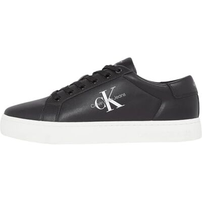 Calvin Klein Jeans Baskets Cupsole Homme avec Logo, Noir (Black), 46 - Publicité Calvin Klein Jeans Baskets Cupsole Homme avec Logo, Noir (Black), 46 - Publicité