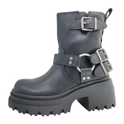 Buffalo Bravr Biker L Bfl BN1, Bottines 36 EU - Publicité Buffalo Bravr Biker L Bfl BN1, Bottines 36 EU - Publicité