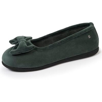 Isotoner Chaussons pantoufles Ballerines femme souples, ultra confortables et légers, confort technologie everywear, 36, sauge - Publicité Isotoner Chaussons pantoufles Ballerines femme souples, ultra confortables et légers, confort technologie everywear, 36, sauge - Publicité