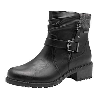 Jana Bottines Flat Tex pour femme + bottes de mode végétaliennes, Noir, 37 EU - Publicité Jana Bottines Flat Tex pour femme + bottes de mode végétaliennes, Noir, 37 EU - Publicité