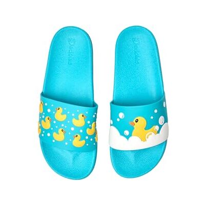 Dedoles Chaussure & Pantoufles Homme Femme & Enfants Sandales Antidérapant designs amusants Livre Pizza Café Renard Lama Cadeau, couleur: Bleu, motif: Canards flottants, taille: 41 - Publicité Dedoles Chaussure & Pantoufles Homme Femme & Enfants Sandales Antidérapant designs amusants Livre Pizza Café Renard Lama Cadeau, couleur: Bleu, motif: Canards flottants, taille: 41 - Publicité