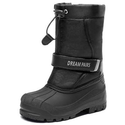 DREAM PAIRS Kids Bottes de Neige pour Enfants Imperméables et Antidérapante Bottes Hiver avec Doublure Chaude pour Garçon et Fille,Size 36,Noir,KAMICK - Publicité DREAM PAIRS Kids Bottes de Neige pour Enfants Imperméables et Antidérapante Bottes Hiver avec Doublure Chaude pour Garçon et Fille,Size 36,Noir,KAMICK - Publicité