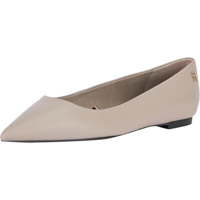 Tommy Hilfiger Ballerines Th Pointy pour Femme Fw0fw08291, Gris Taupe Lisse, 38 EU - Publicité Tommy Hilfiger Ballerines Th Pointy pour Femme Fw0fw08291, Gris Taupe Lisse, 38 EU - Publicité