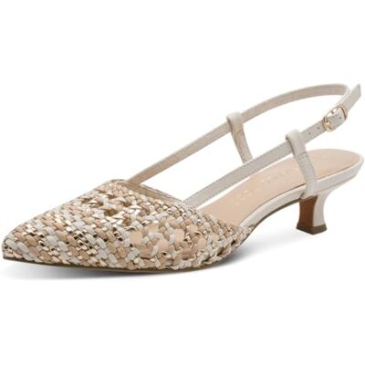 MARCO TOZZI Escarpins Femme Semelle intérieure Feel Me Souple Doublure Souple véganes Tendance, Beige (Cream Comb), 38 EU - Publicité MARCO TOZZI Escarpins Femme Semelle intérieure Feel Me Souple Doublure Souple véganes Tendance, Beige (Cream Comb), 38 EU - Publicité
