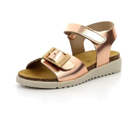 Kickers Alfa, Sandales Fille, Rose Or, 30 - Publicité Kickers Alfa, Sandales Fille, Rose Or, 30 - Publicité