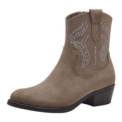 MARCO TOZZI Bottines zippées pour Femme Botte de Western, Stone, 38 EU - Publicité MARCO TOZZI Bottines zippées pour Femme Botte de Western, Stone, 38 EU - Publicité
