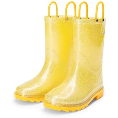 DREAM PAIRS Kids Bottes de Pluie pour Enfants Imperméables et Confortables Bottines à Enfiler Durable,Size 26.5,Jaune,KKEMRB2501 - Publicité DREAM PAIRS Kids Bottes de Pluie pour Enfants Imperméables et Confortables Bottines à Enfiler Durable,Size 26.5,Jaune,KKEMRB2501 - Publicité