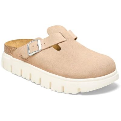 Birkenstock Scarpa Donna Sabot Boston Pap Chunky in Suede Warm Sand D25BI01 1026176 - Publicité Birkenstock Scarpa Donna Sabot Boston Pap Chunky in Suede Warm Sand D25BI01 1026176 - Publicité