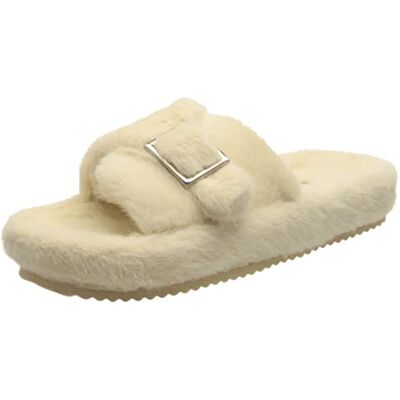 flip*flop Femme Boucle en Fourrure Chausson, Beige Doux, 42 EU - Publicité flip*flop Femme Boucle en Fourrure Chausson, Beige Doux, 42 EU - Publicité
