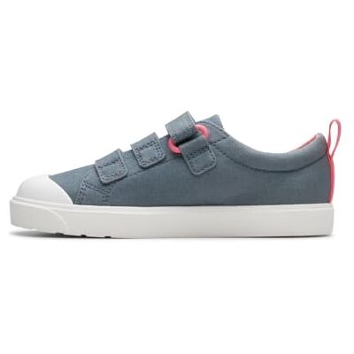 Clarks Fille City Vibe K, Blue Floral Txt, 27 EU - Publicité Clarks Fille City Vibe K, Blue Floral Txt, 27 EU - Publicité