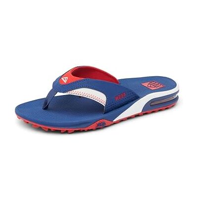 Reef Homme Fanning Pregame Tongues, Rouge/Blanc/Bleu, 42 EU - Publicité Reef Homme Fanning Pregame Tongues, Rouge/Blanc/Bleu, 42 EU - Publicité
