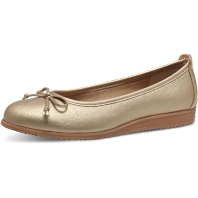MARCO TOZZI Femme Damen Ballerinas Ballerines, Or, 40 EU - Publicité MARCO TOZZI Femme Damen Ballerinas Ballerines, Or, 40 EU - Publicité